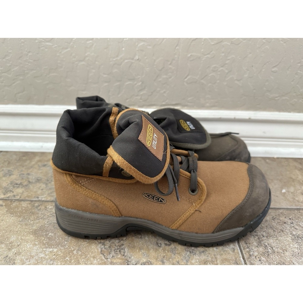 Men's Roswell Military Work Boots - Durable Slip Mismatch Size 9 D Sample